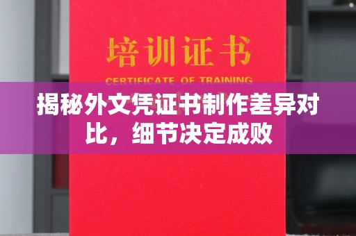 和顺揭秘外文凭证书制作差异对比，细节决定成败