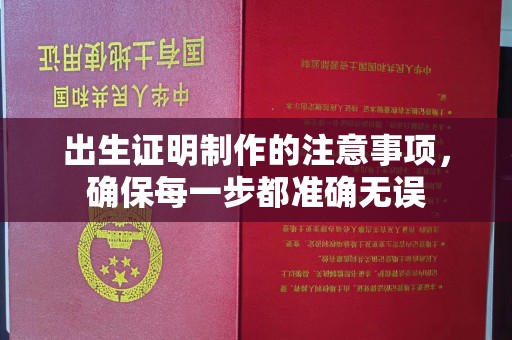 和顺出生证明制作的注意事项，确保每一步都准确无误
