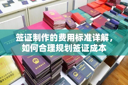 和顺签证制作的费用标准详解，如何合理规划签证成本